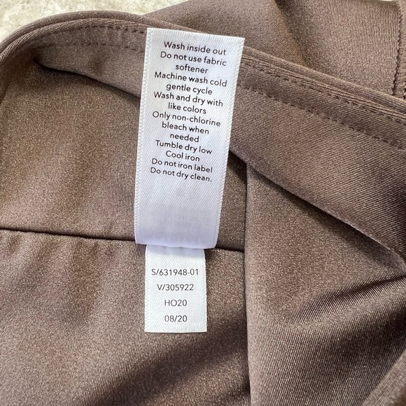 Athleta Elation Shine Tight Leggings in Metallic Bronze 'Coffee House', size S - Picture 8 of 8